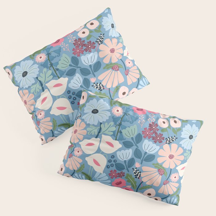 Meadow muse - heritage blue Pillow Sham Gallery Image 1