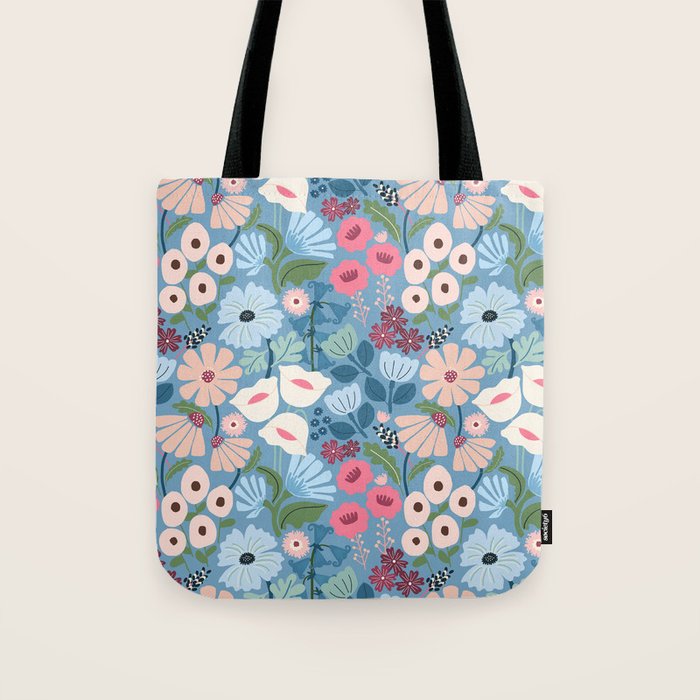 Meadow muse - heritage blue Tote Bag Gallery Image 1
