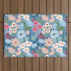 Meadow muse - heritage blue Outdoor Rug Gallery Image 1