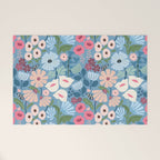 Meadow muse - heritage blue Welcome Mat Gallery Image 1