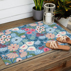 Meadow muse - heritage blue Outdoor Rug Gallery Image 2