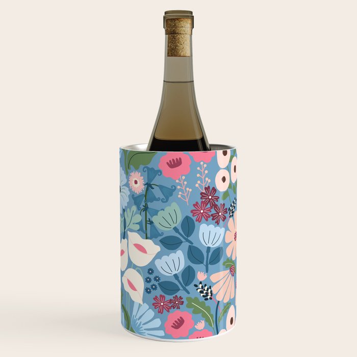 Meadow muse - heritage blue Wine Chiller Gallery Image 1