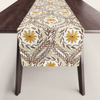 Golden Daisy Swirl Table Runner Gallery Image 1
