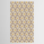 Golden Daisy Swirl Tablecloth Gallery Image 2