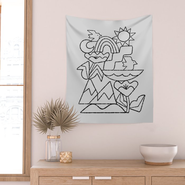 Stack No. 1 Wall Tapestry Gallery Image 2