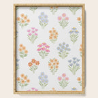 Delicate Hand-Drawn Pastel Floral Meadow Wildflowers  Serving Tray Gallery Image 1
