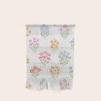 Delicate Hand-Drawn Pastel Floral Meadow Wildflowers  Wall Hanging Gallery Image 1