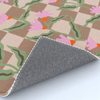 CELIE CHECKER Inspired by PANTONE 17 1230 Mocha Mousse Rug Gallery Image 4