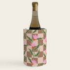 CELIE CHECKER Inspired by PANTONE 17 1230 Mocha Mousse Wine Chiller Gallery Image 3