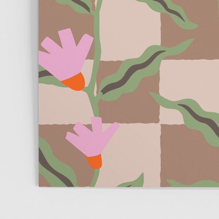 CELIE CHECKER Inspired by PANTONE 17 1230 Mocha Mousse Poster Gallery Image 3