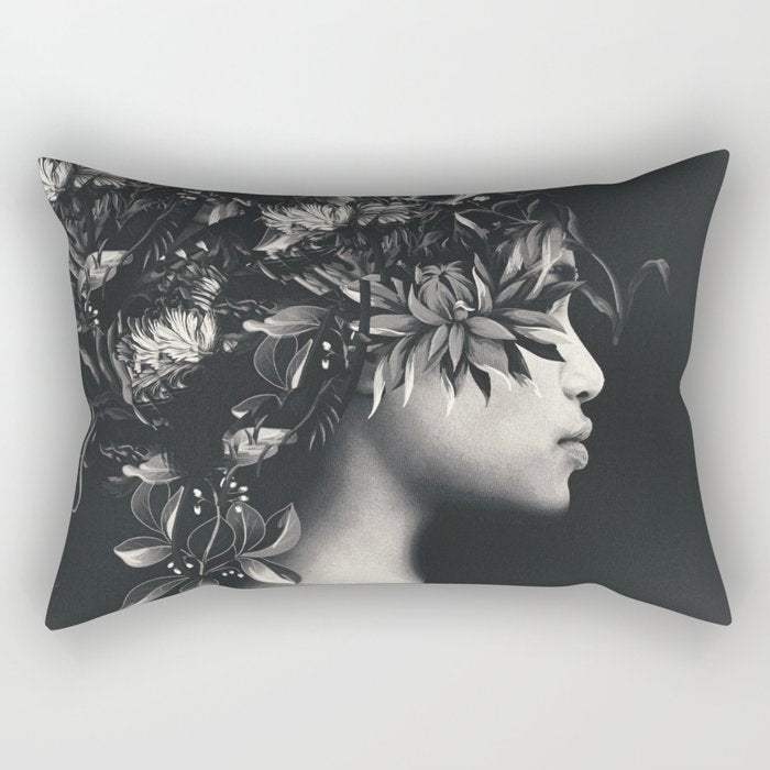 Night Bloom Rectangular Pillow Gallery Image 1