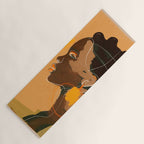 Abstract Art Girl Portrait Yoga Mat Gallery Image 1