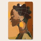 Abstract Art Girl Portrait Cutting Board Gallery Image 1
