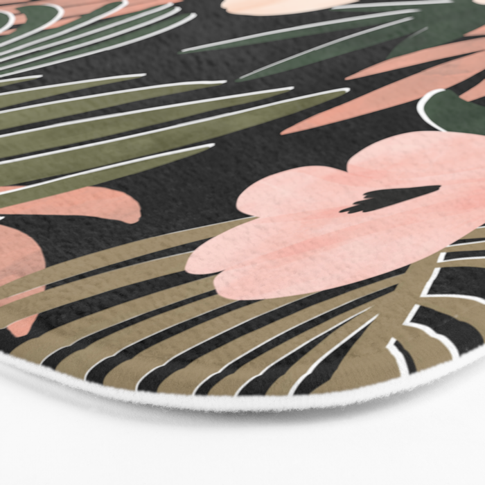 Floral garden tropical 7F Bath Mat Gallery Image 3