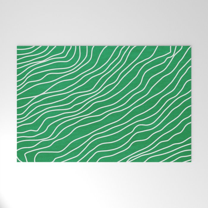 Strokes 04: Rain Forest Green Edition Welcome Mat Gallery Image 1