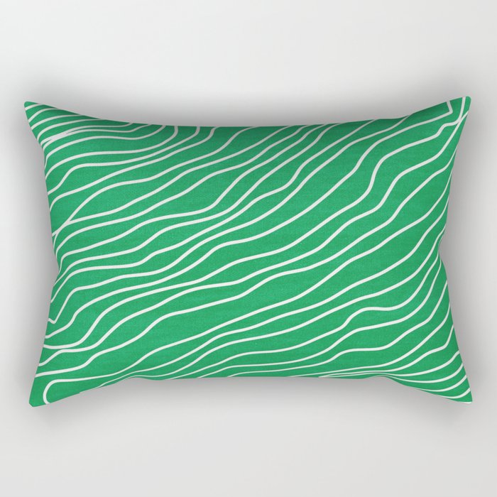 Strokes 04: Rain Forest Green Edition Rectangular Pillow Gallery Image 2