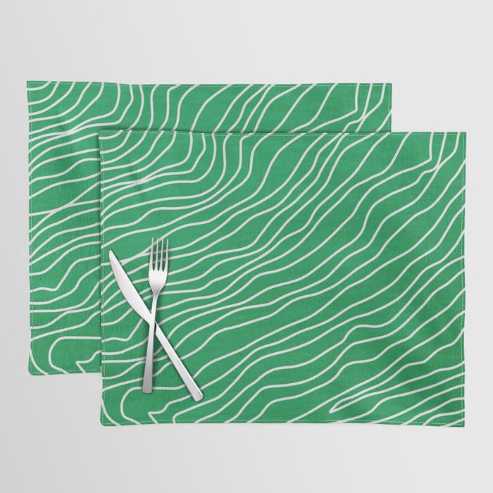 Strokes 04: Rain Forest Green Edition Placemat Gallery Image 1