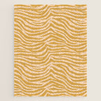 Dopamine Zebra Print In Amber Yellow Jigsaw Puzzle Gallery Image 1