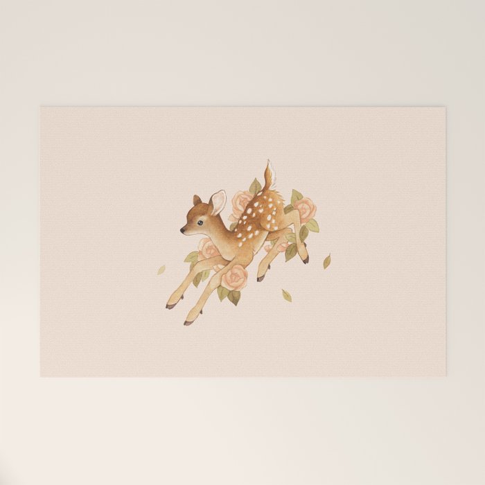 Hopping Fawn Welcome Mat Gallery Image 1