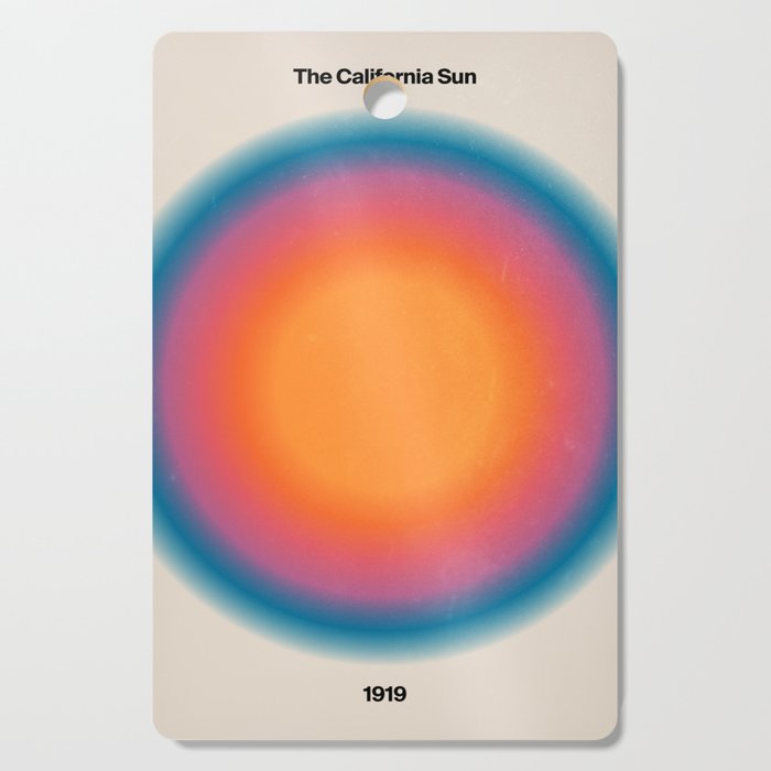 Vintage California Sun: Gradient Edition Cutting Board Gallery Image 1