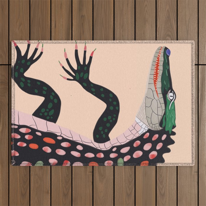 Crocodile Outdoor Rug Gallery Image 1