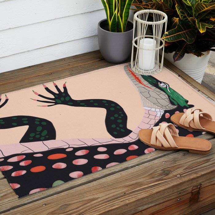 Crocodile Outdoor Rug Gallery Image 2