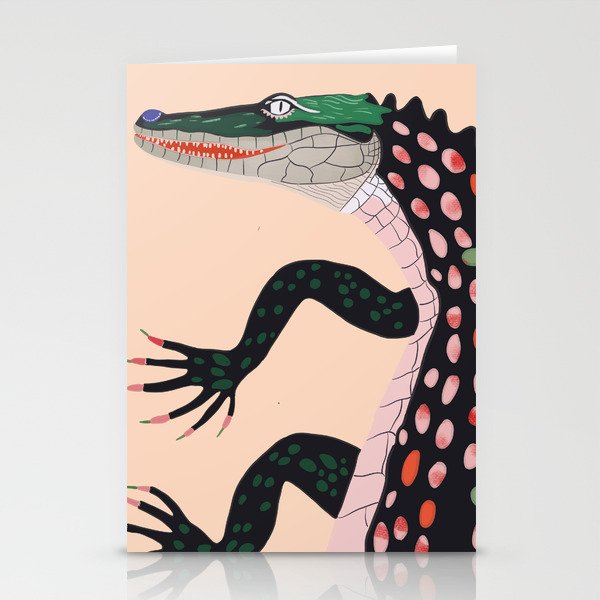 Crocodile Stationery Card Gallery Image 2