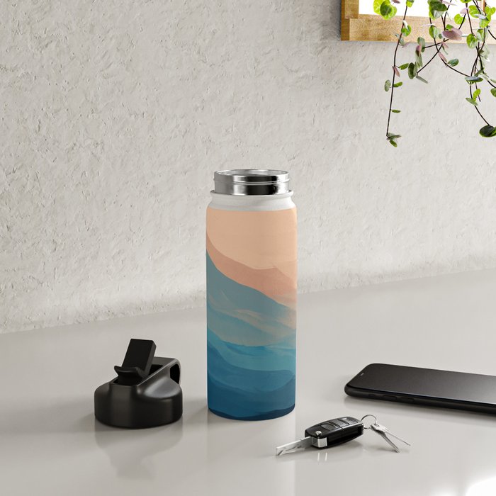 Blue Waves In Desert Peaks Water Bottle Gallery Image 4
