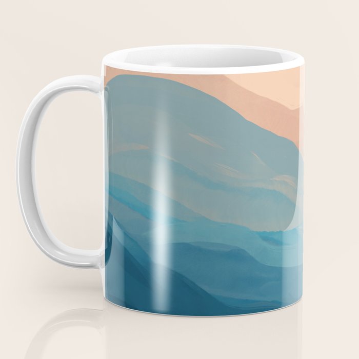 Blue Waves In Desert Peaks Coffee Mug Gallery Image 3