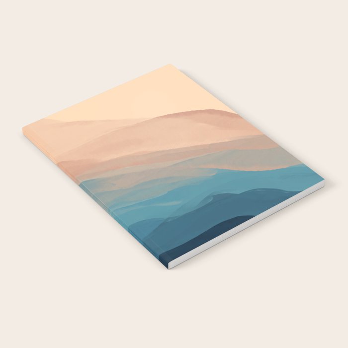 Blue Waves In Desert Peaks Notebook Gallery Image 1