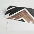 Urban Tribal Pattern No.1 - Concrete and Wood Wrapping Paper Gallery Image 2