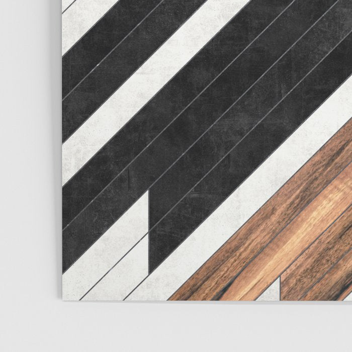 Urban Tribal Pattern No.1 - Concrete and Wood Poster Gallery Image 3