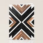 Urban Tribal Pattern No.1 - Concrete and Wood Stationery Card Gallery Image 2