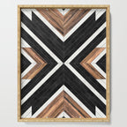Urban Tribal Pattern No.1 - Concrete and Wood Serving Tray Gallery Image 1