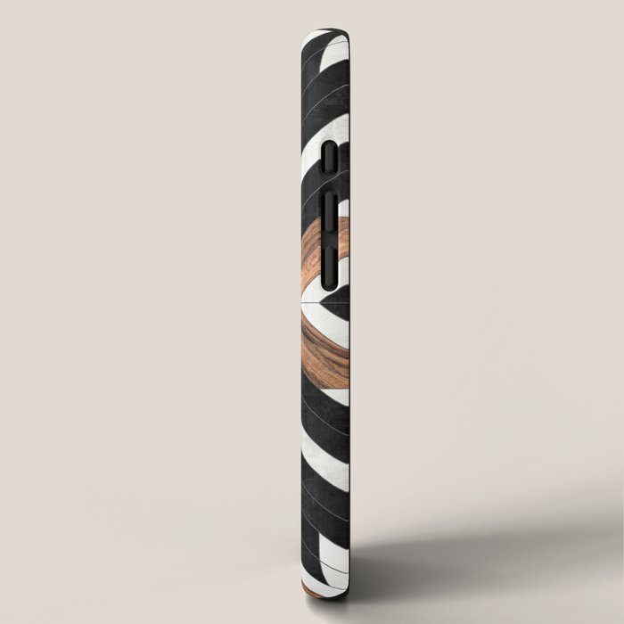 Urban Tribal Pattern No.1 - Concrete and Wood iPhone Case Gallery Image 2