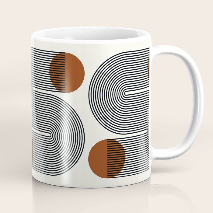 Abstraction_SUN_LINE_POP_ART_Minimalism_S001S Coffee Mug Gallery Image 1