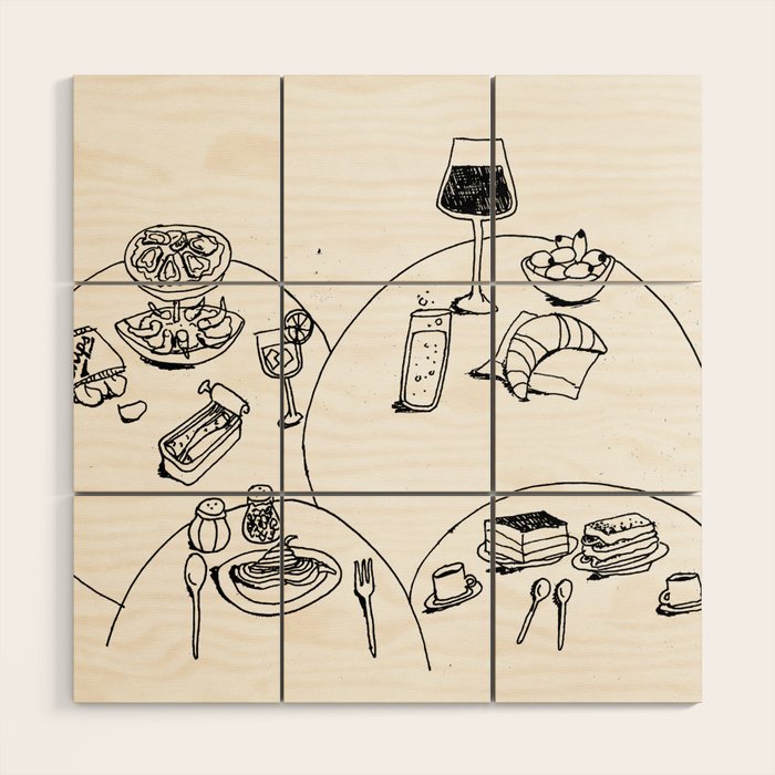 tapas Wood Wall Art