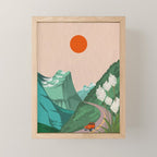 Montana Mountain Escape Mini Art Print Gallery Image 1