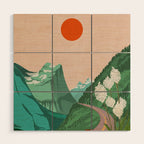 Montana Mountain Escape Wood Wall Art Gallery Image 1