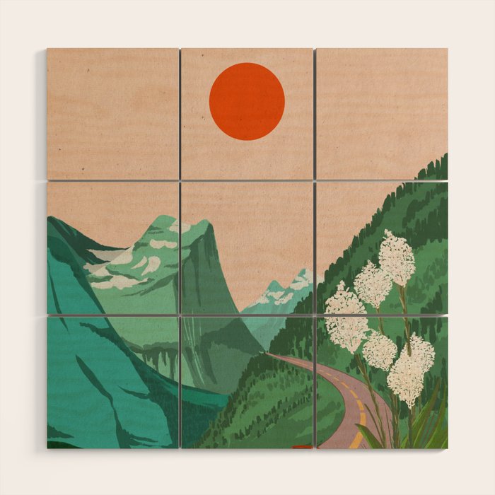 Montana Mountain Escape Wood Wall Art Gallery Image 1
