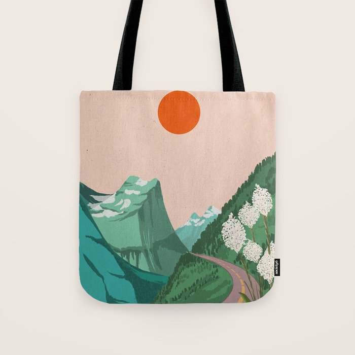 Montana Mountain Escape Tote Bag Gallery Image 1