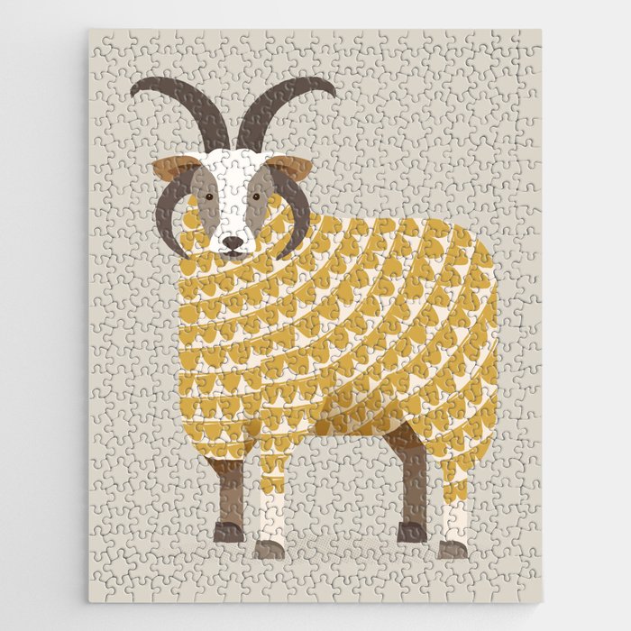 Whimsical Jacob Sheep Jigsaw Puzzle Gallery Image 1