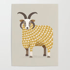 Whimsical Jacob Sheep Poster Gallery Image 4
