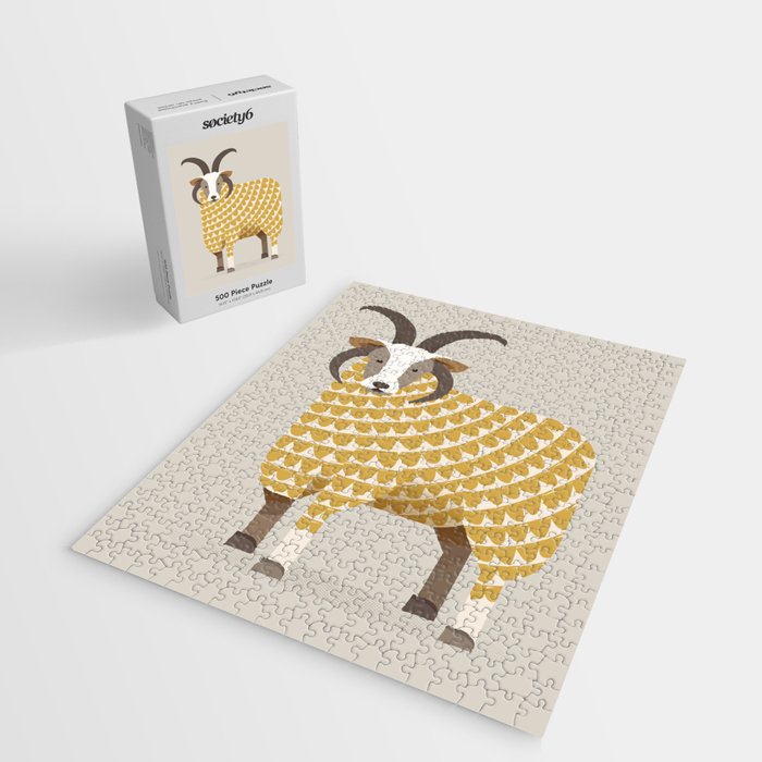 Whimsical Jacob Sheep Jigsaw Puzzle Gallery Image 2