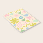 Cute Miscellany Cheerful Whimsical Pastel Pattern  Notebook Gallery Image 3