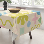 Cute Miscellany Cheerful Whimsical Pastel Pattern  Tablecloth Gallery Image 3