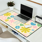 Cute Miscellany Cheerful Whimsical Pastel Pattern  Desk Mat Gallery Image 2