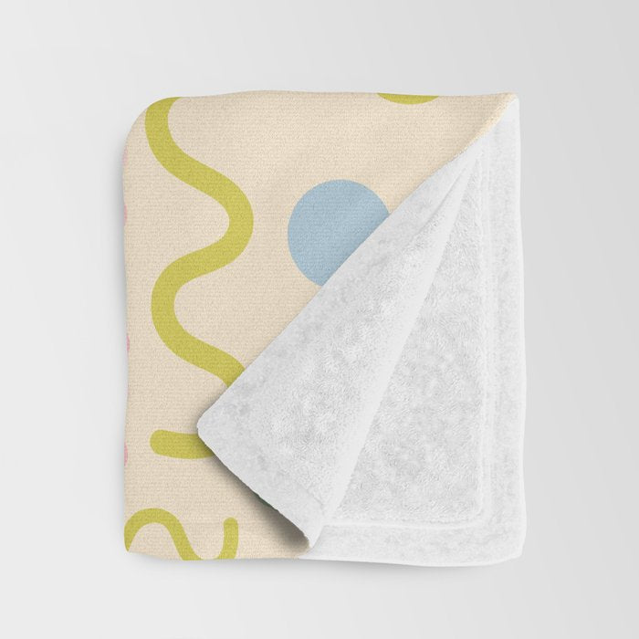 Cute Miscellany Cheerful Whimsical Pastel Pattern  Throw Blanket Gallery Image 3