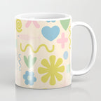 Cute Miscellany Cheerful Whimsical Pastel Pattern  Coffee Mug Gallery Image 1