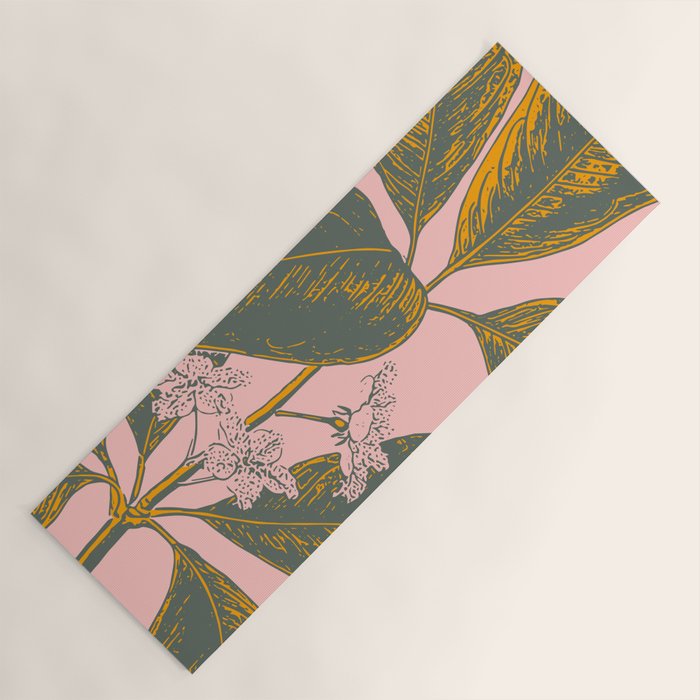 Modern Botanical Banana Leaf Yoga Mat Gallery Image 1